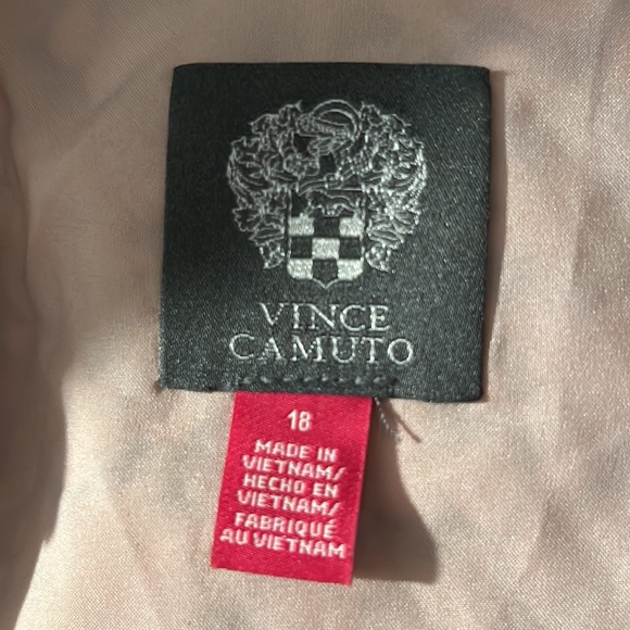 NEW Vince Camuto Floral Colorblock Smocked Waist Long Sleeve Dress Size 18 - Picture 8 of 9